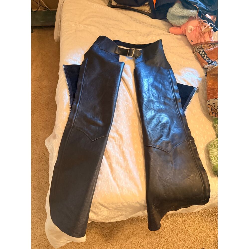 vintage smooth leather chaps